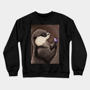 Otter and Amethyst Crewneck Sweatshirt